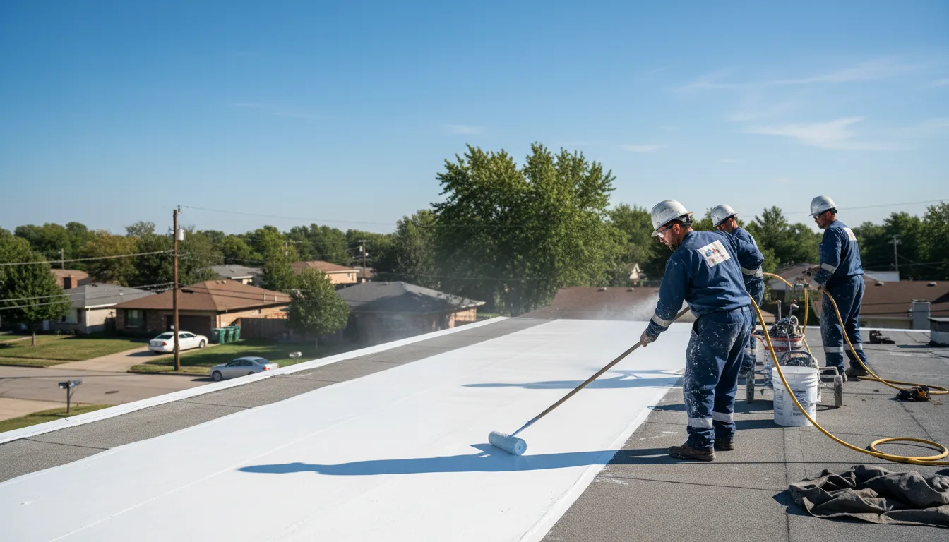 Commercial roof coating in Idalia, CO near me